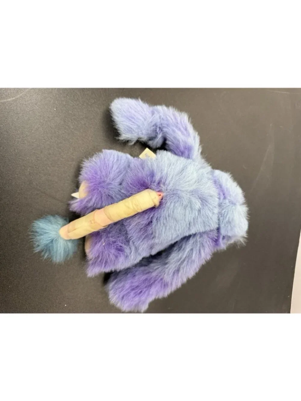 1980's Russ Berrie Weirdo Willy Plush Stuffed Animal Purple Monster NEEDs TLC